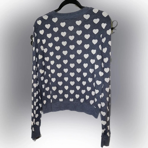 Wildfox Little Hearts V-neck Sweater - Picture 3 of 4